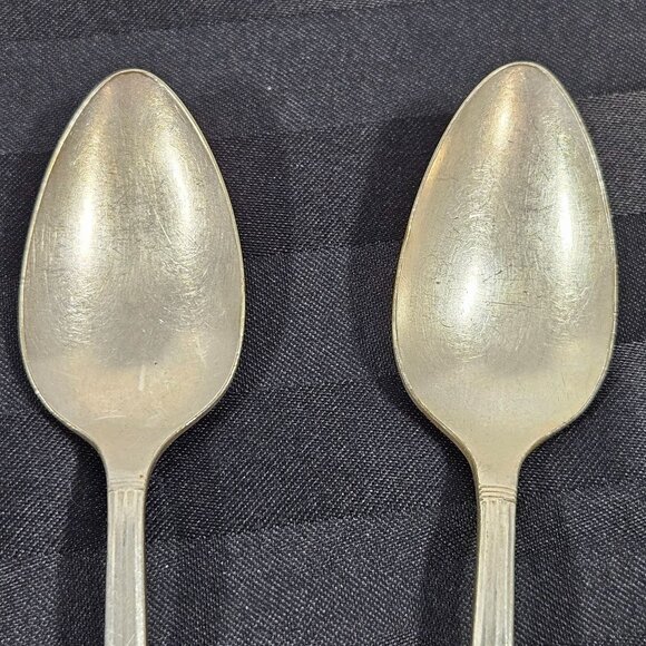 Vintage Oneida Community Plate Silverplate 4 Teaspoons Coronation Pattern - Picture 6 of 10